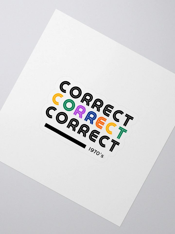 Correct Sticker product image (2)