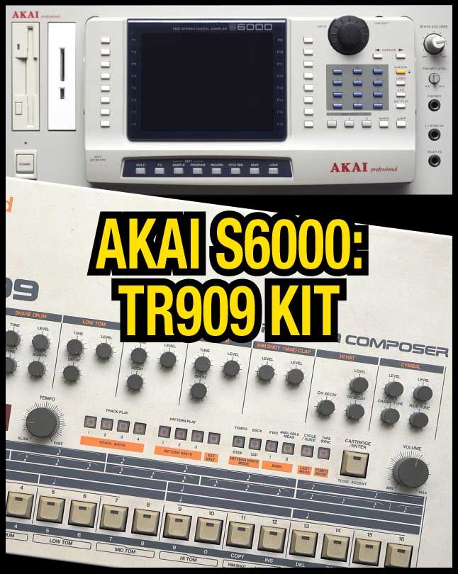 Akai S6000: TR909 Kit product image (1)