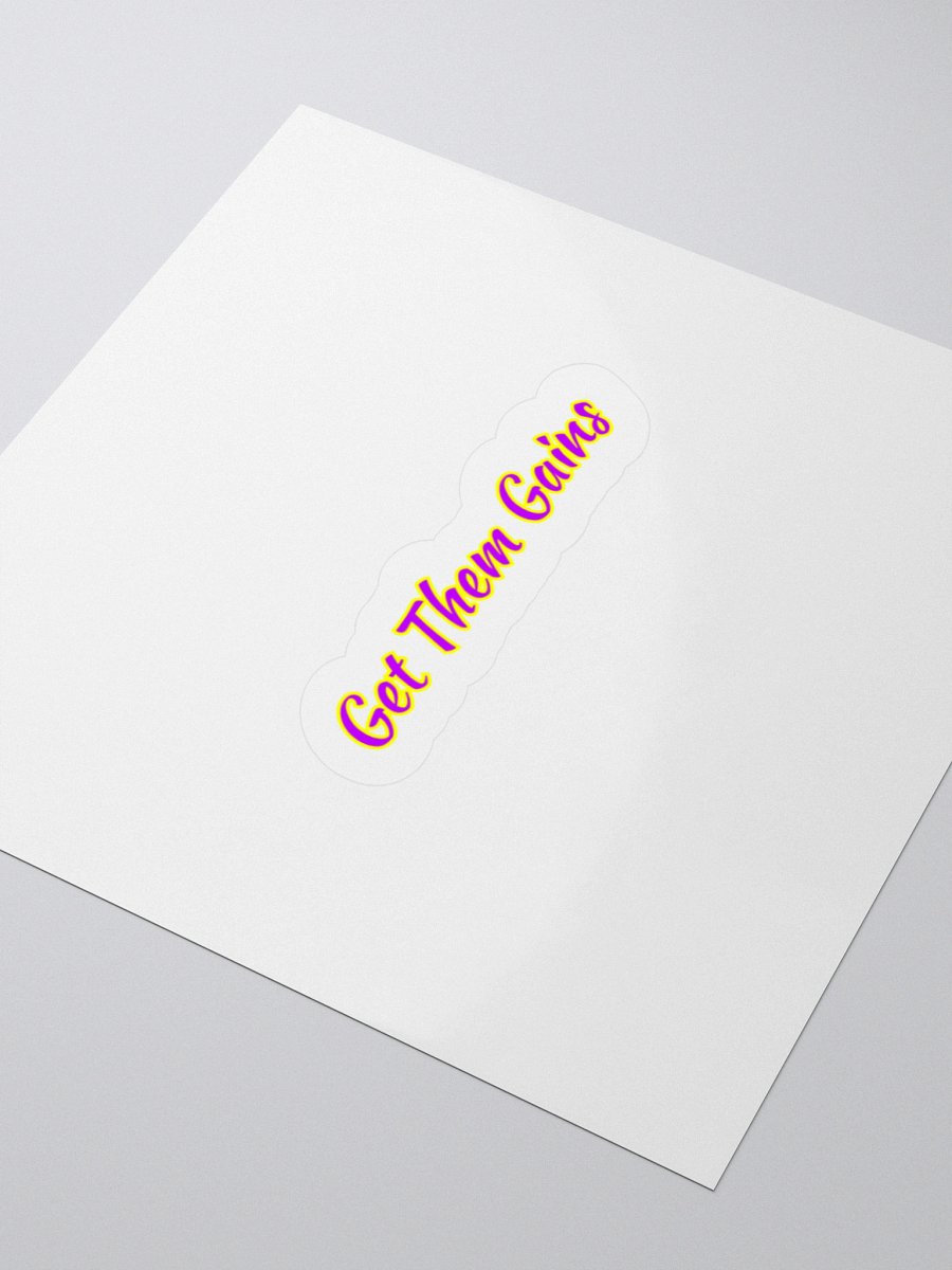 Get Them Gains Sticker. product image (3)