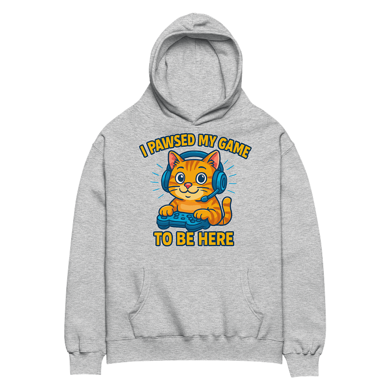 Game On Cat Oversized Hoodie
