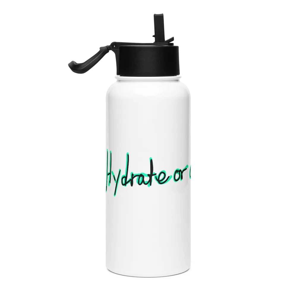 Hydrate or Die Straight Stainless Steel Bottle product image (4)