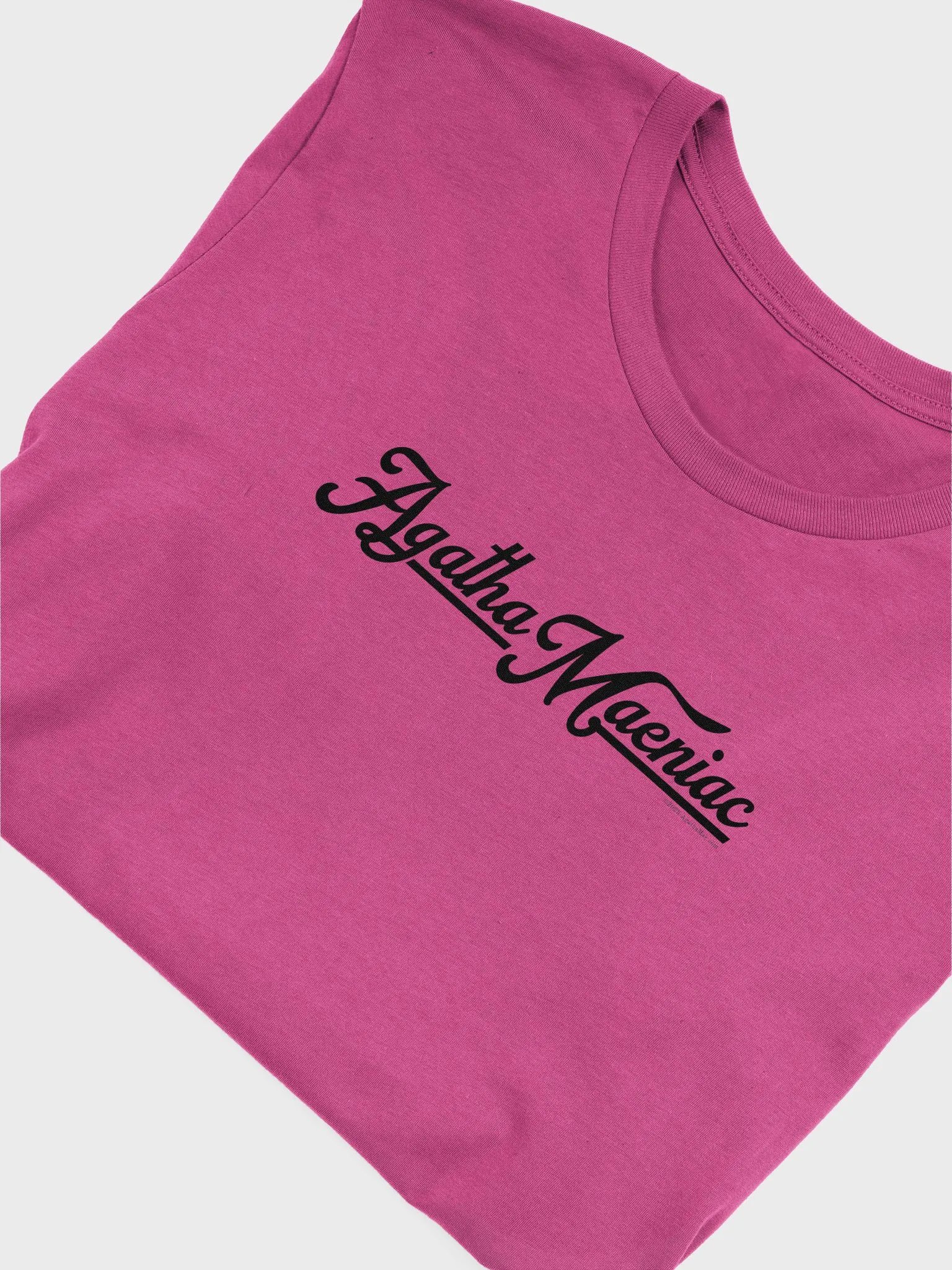 Agatha Maeniac Supersoft T-Shirt Unisex Sizing Black Text product image (5)