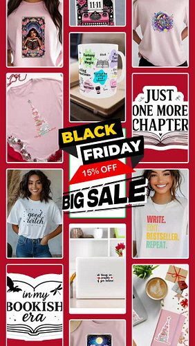 ✨Black Friday Alert✨

For the booklover, and the Swiftie in you.
Use 𝙱𝙻𝙰𝙲𝙺𝙵𝚁𝙸𝙳𝙰𝚈15 for 15% off

Bookish vibes, Swiftie aesthe...