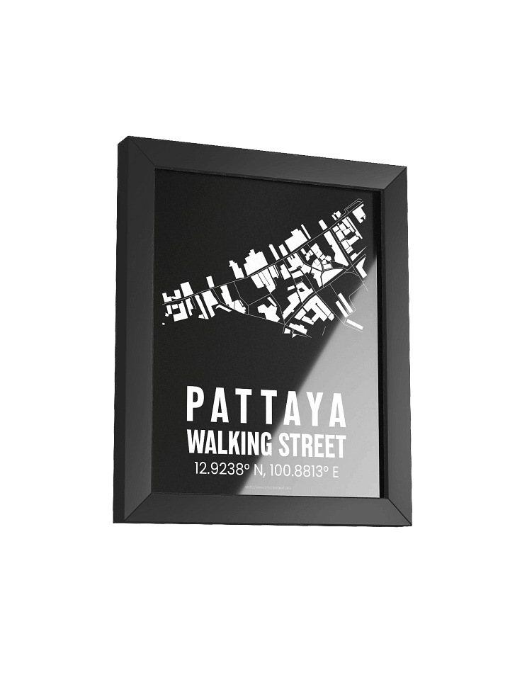Pattaya Walking Street Map Black product image (2)