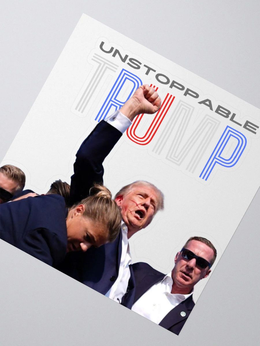 Unstoppable Trump: Fist Pumping Freedom Stickers product image (2)