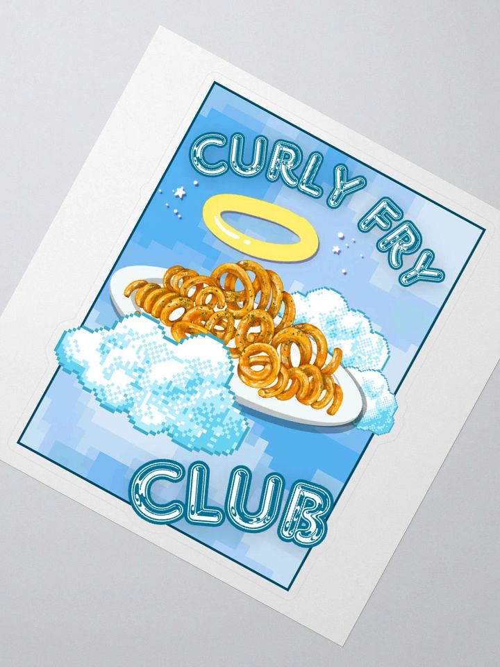 CURLY FRY CLUB kiss-cut sticker product image (2)