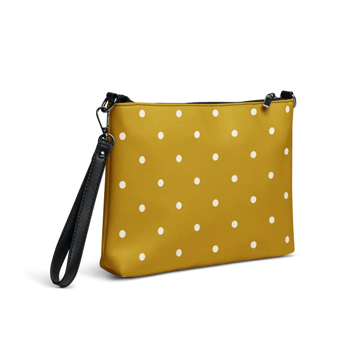 Mustard Yellow with Cream Dots Crossbody Bag product image (2)