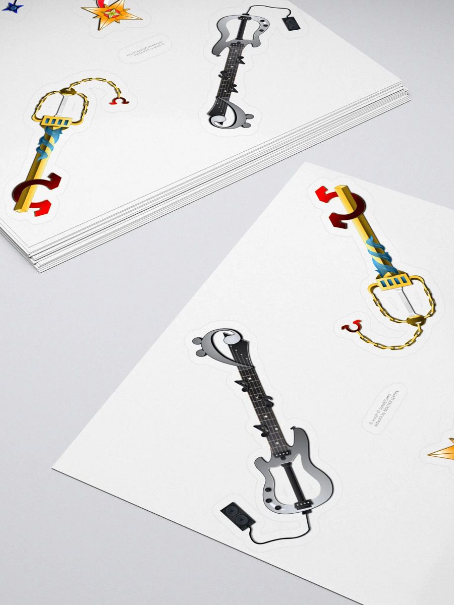 Custom Keyblade Sticker Sheet 12 - Continuum Trio's Keyblades product image (4)