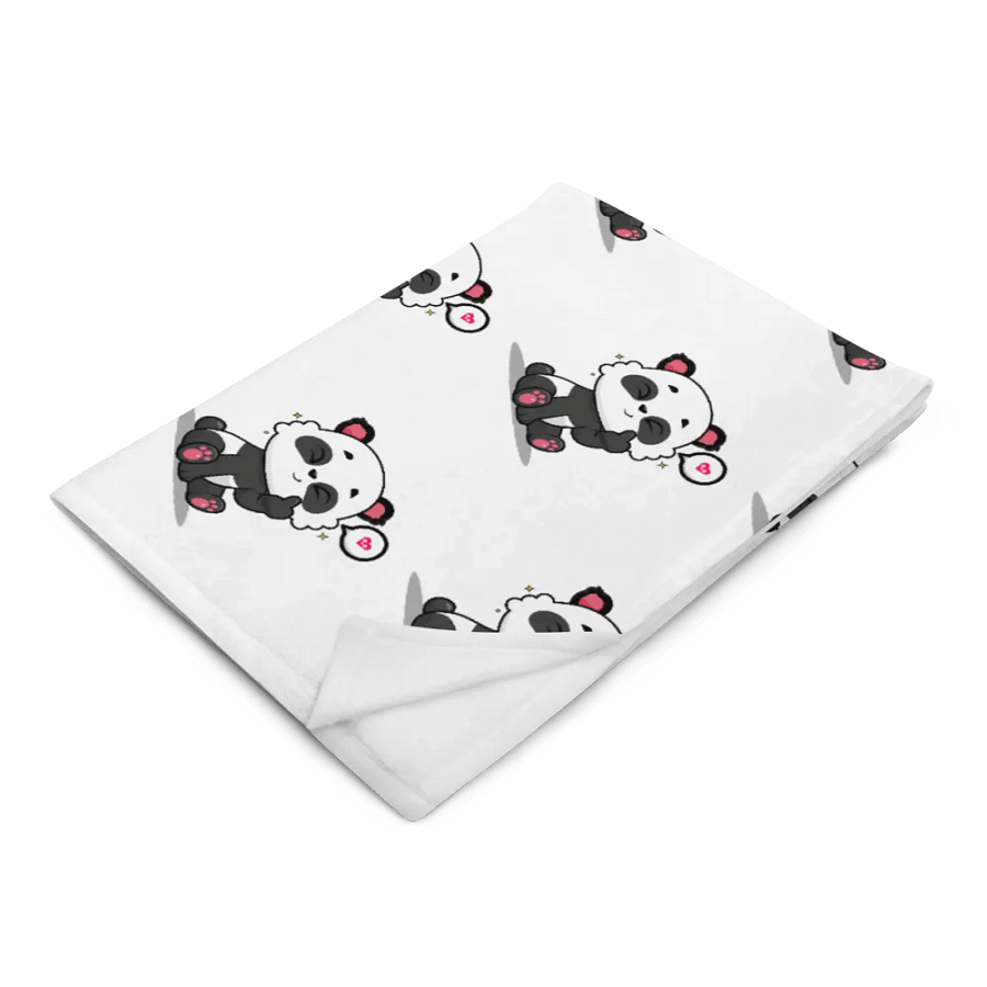 Panda Party Throw Blanket product image (6)