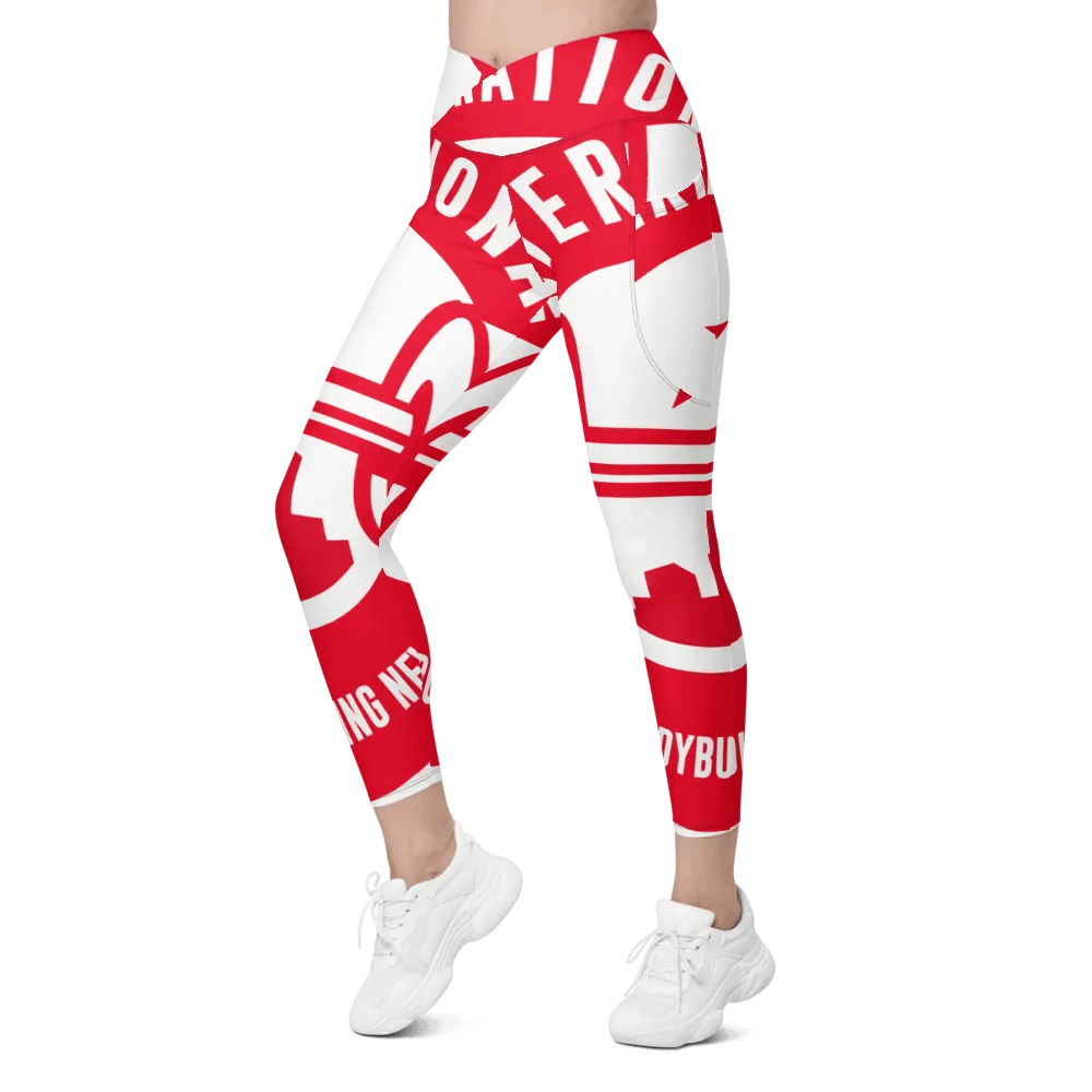 IFBNewsfeed.Org's All-Over Print Crossover Leggings with Pockets product image (7)