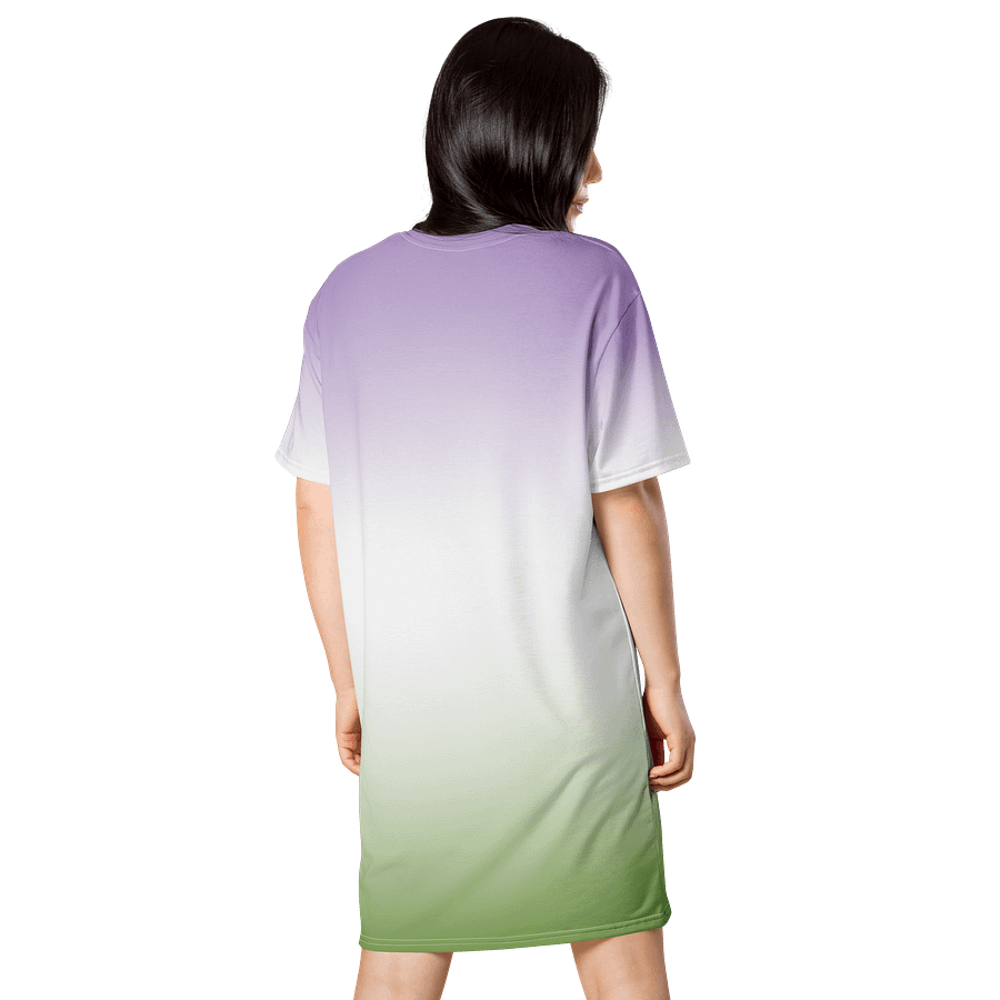 Genderqueer Pride Gradient T-shirt Dress product image (2)