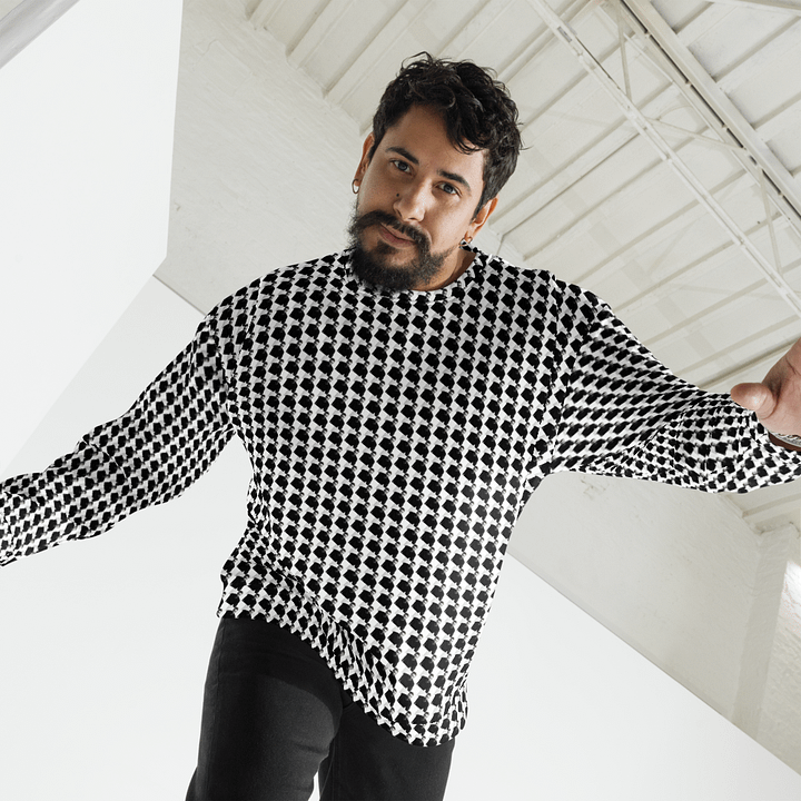 gigaJIMstooth pattern crew neck sweater product image (1)
