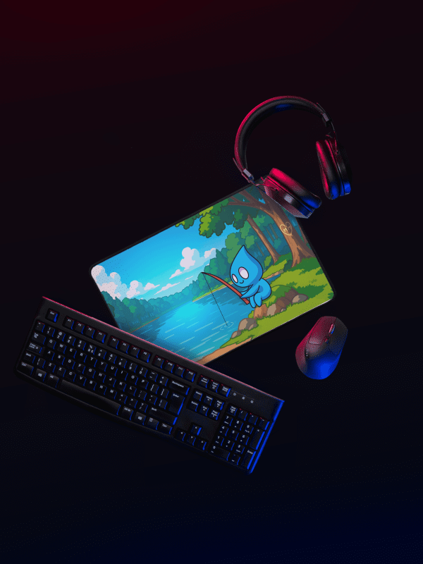 Mr Moist Gone Fishin' Mouse Pad product image (1)