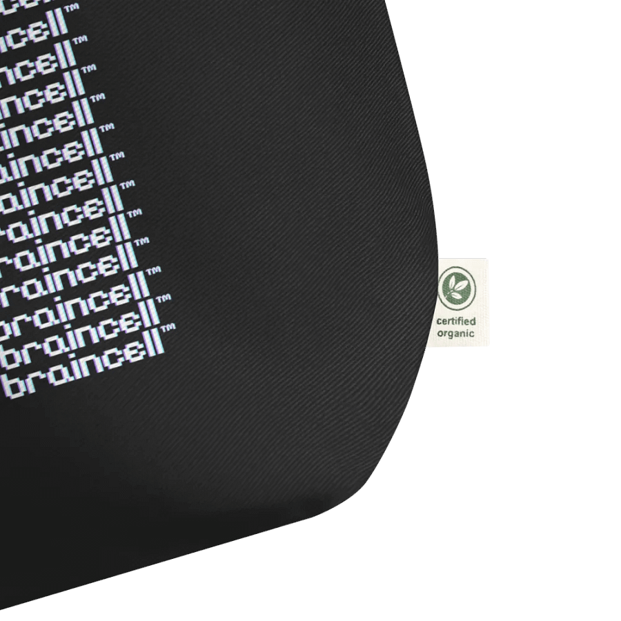 large error braincell tote - black product image (2)