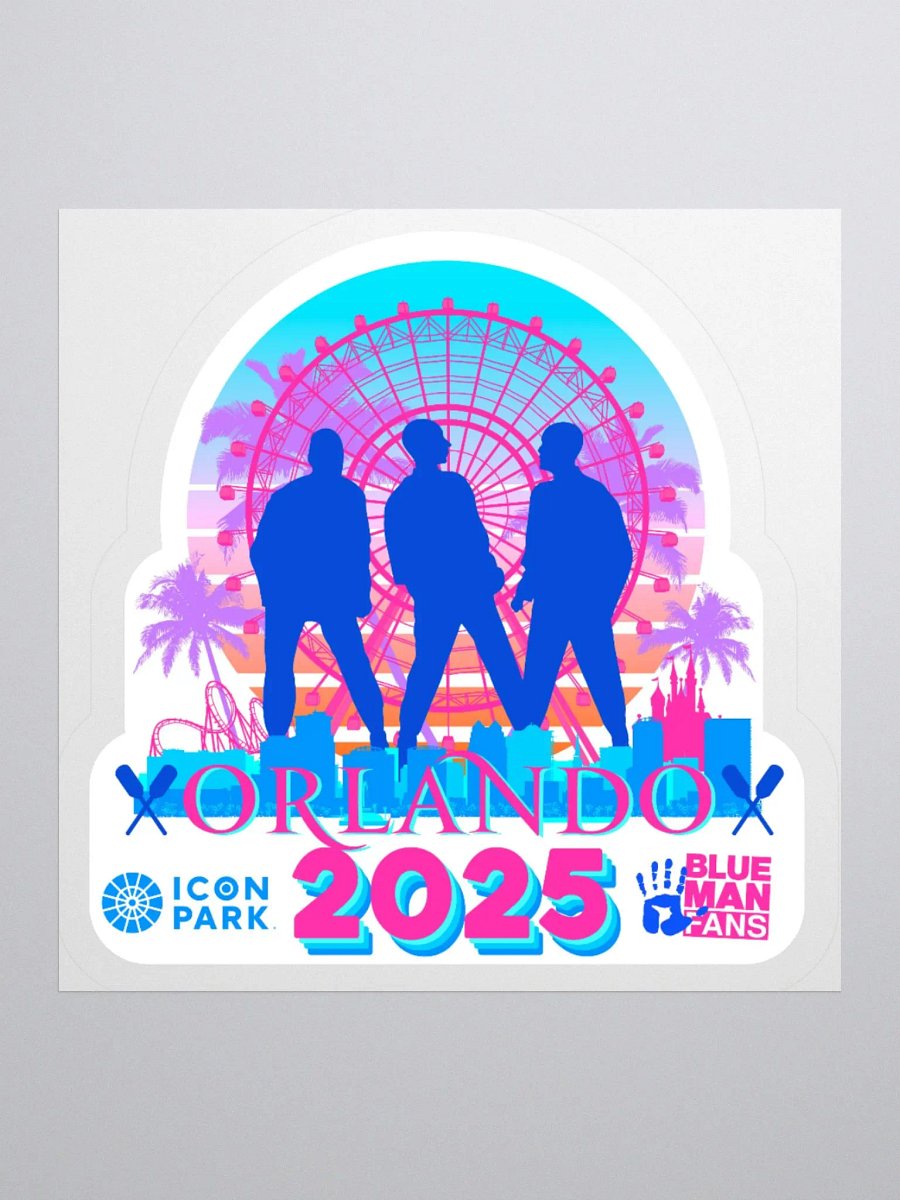 2025 Orlando Fan Meet Logo Kiss Cut Sticker product image (3)