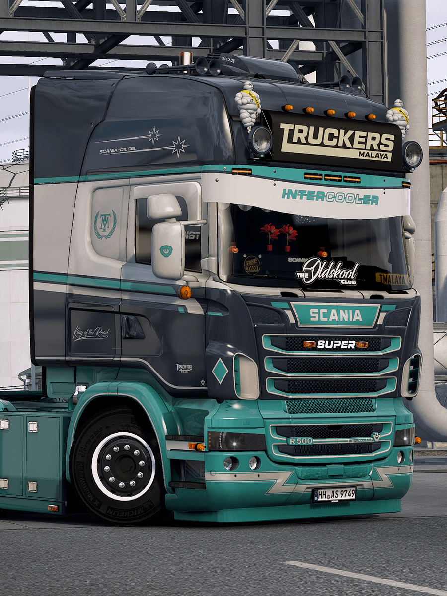 Early Access! ETS2 TM Scania RJL Skin Pack 4 - R4 R5 & R6 Changeable Multicolor Skin Pack + Schmitz Trailer Skin product image (1)