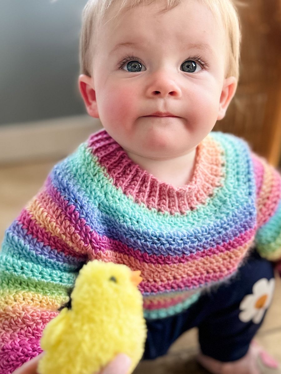 Athabasca Falls Children's Pullover Crochet Pattern product image (3)
