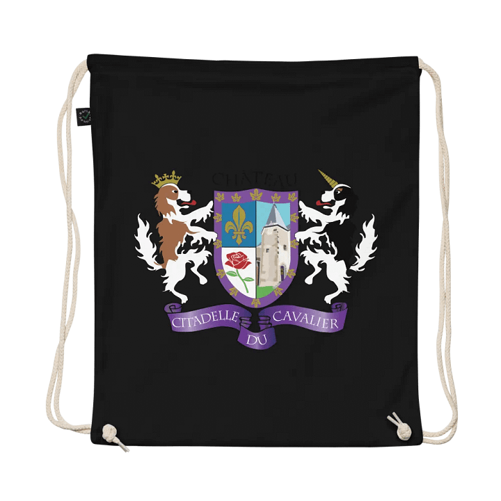 Organic Cotton Drawstring Bag with Citadelle Coat of Arms product image (1)
