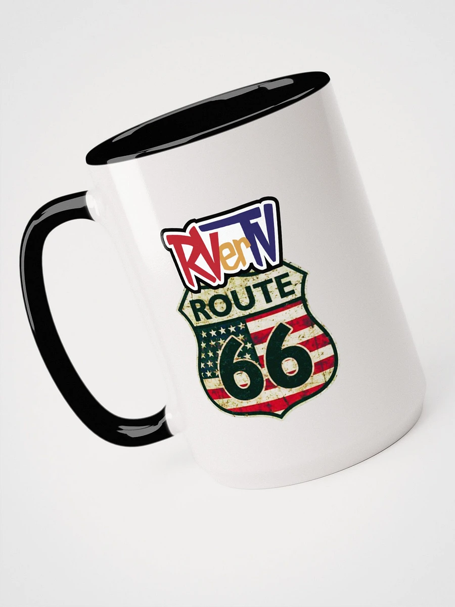 Route 66 Flag Emblem - Ceramic Coffee Mug product image (4)