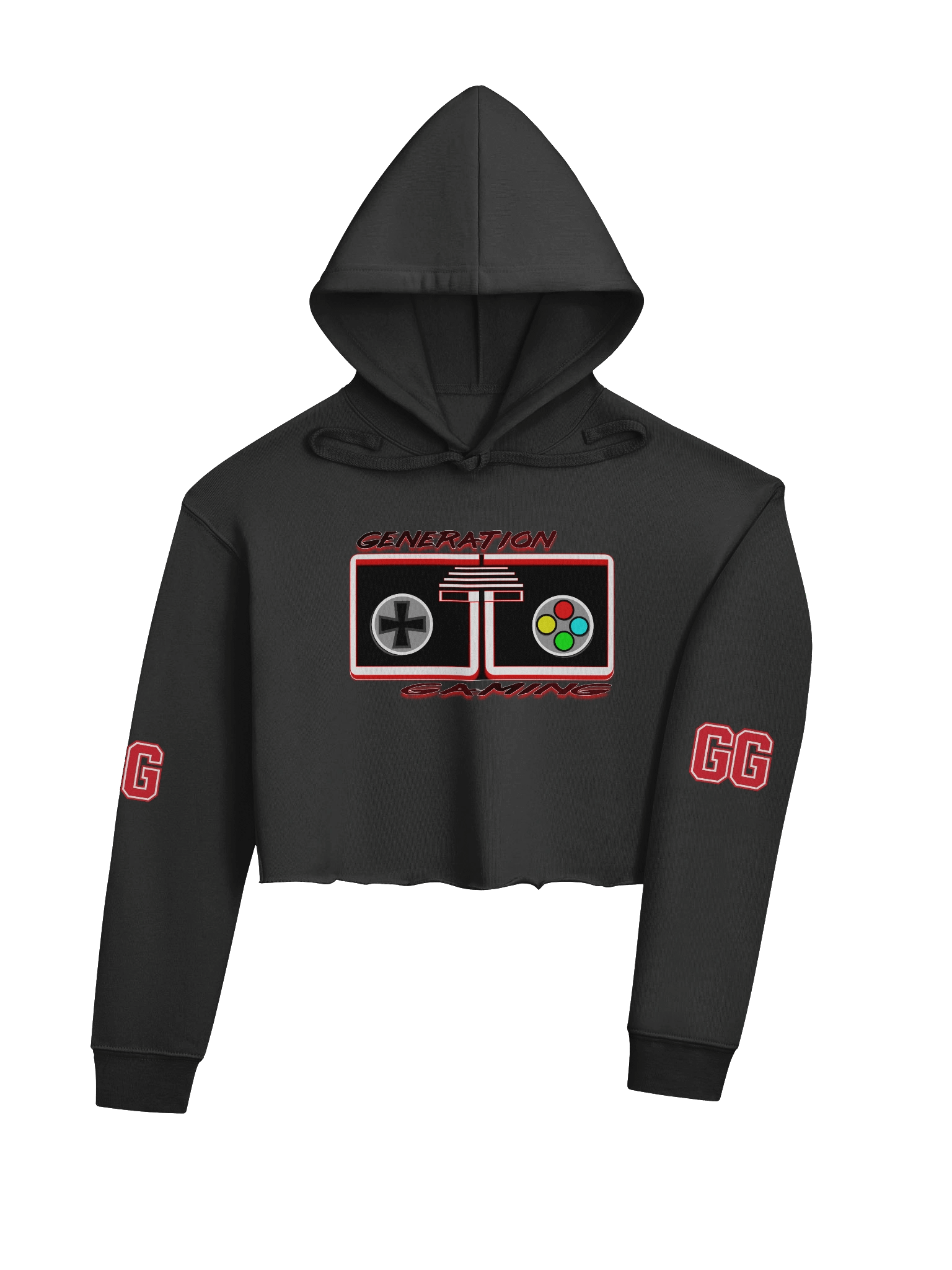 Double 'G' Block Style Crop Hoodie product image (4)