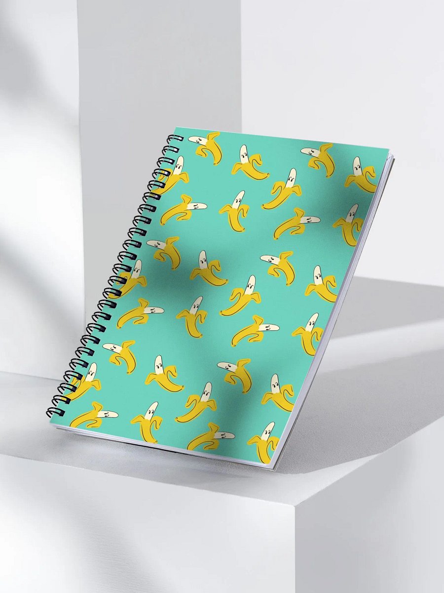 Banana Face Spiral Notebook product image (3)