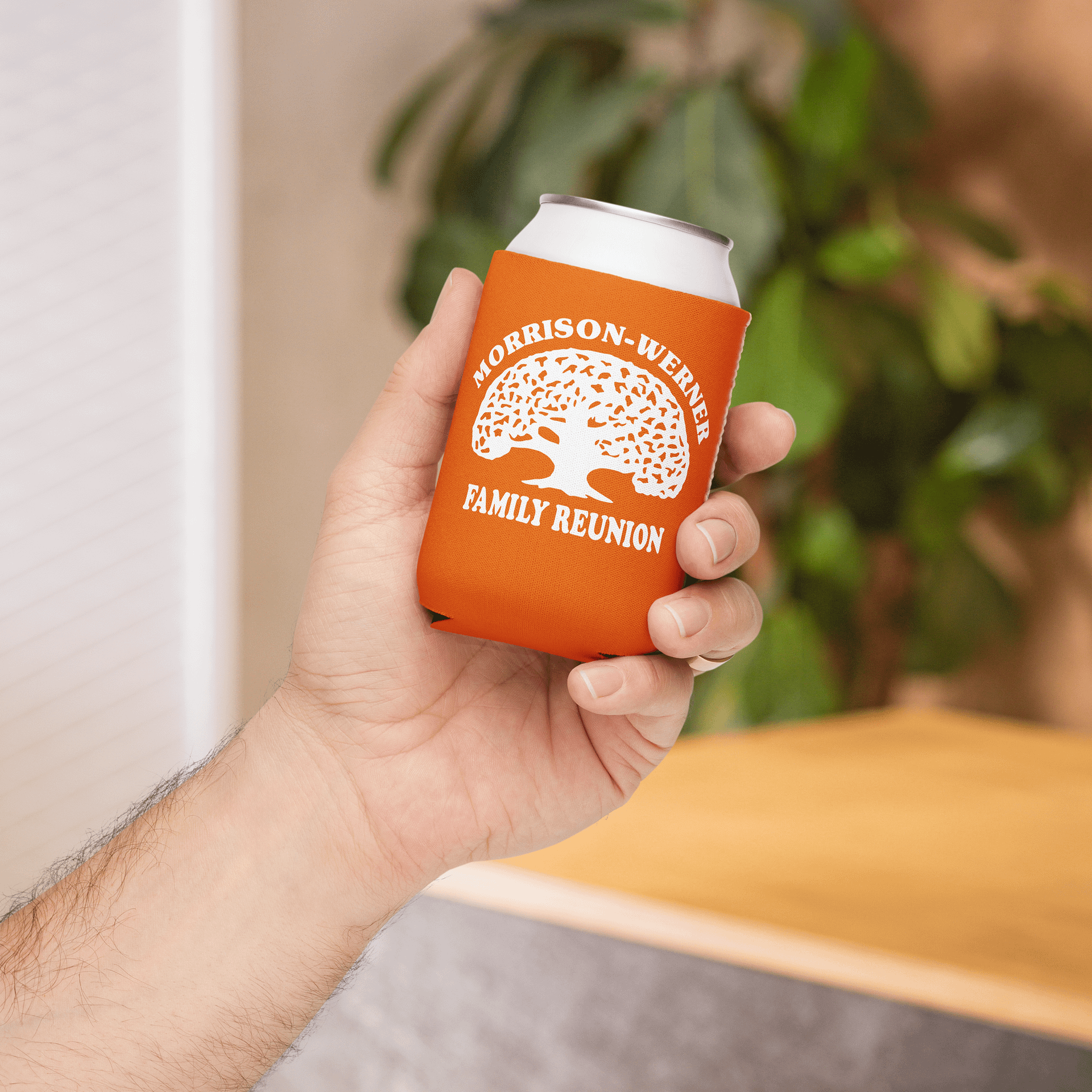 "Morrison-Werner Family Tree" Can Coozie (Orange) product image (4)
