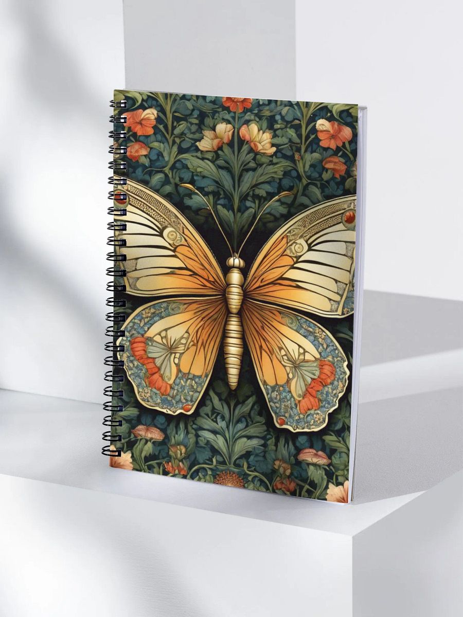 Spiral Notepad William Morris Inspired Butterfly product image (4)