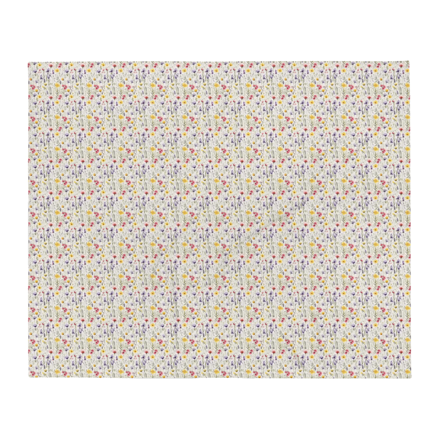 Purple Red & Yellow Flowers Blanket product image (1)