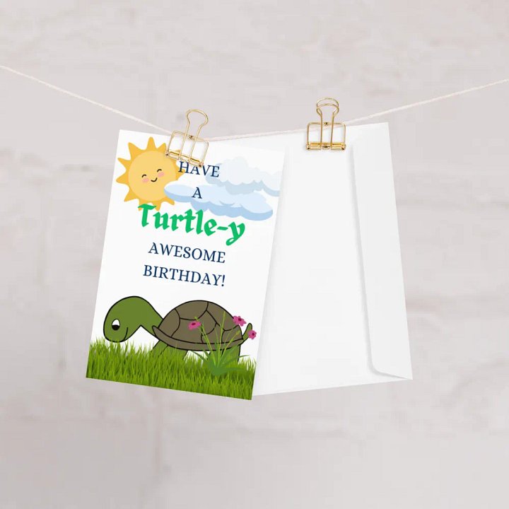 Turtle-y Awesome Birthday Greeting Card product image (1)