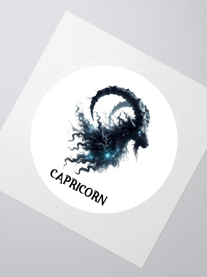Mythical Capricorn Zodiac Round Sticker product image (2)