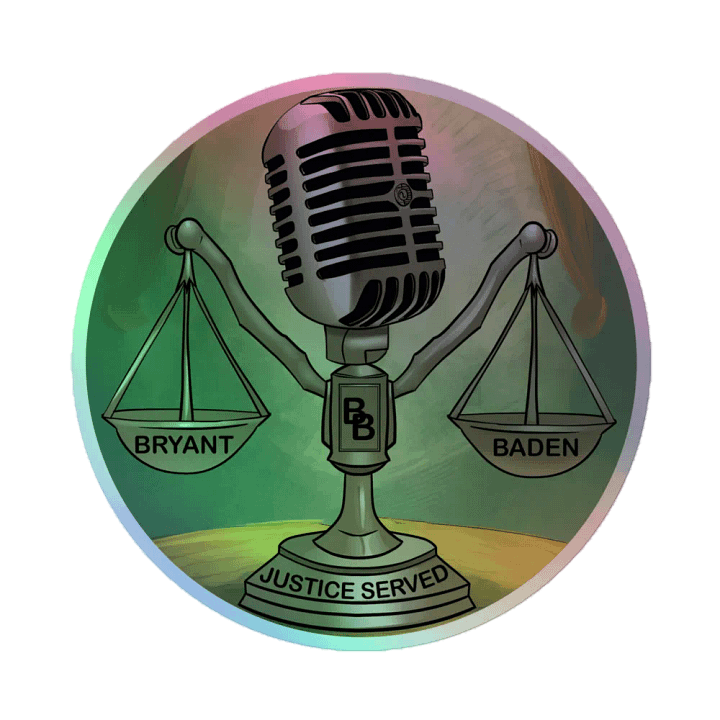 Holographic Justice Served TV Sticker product image (1)
