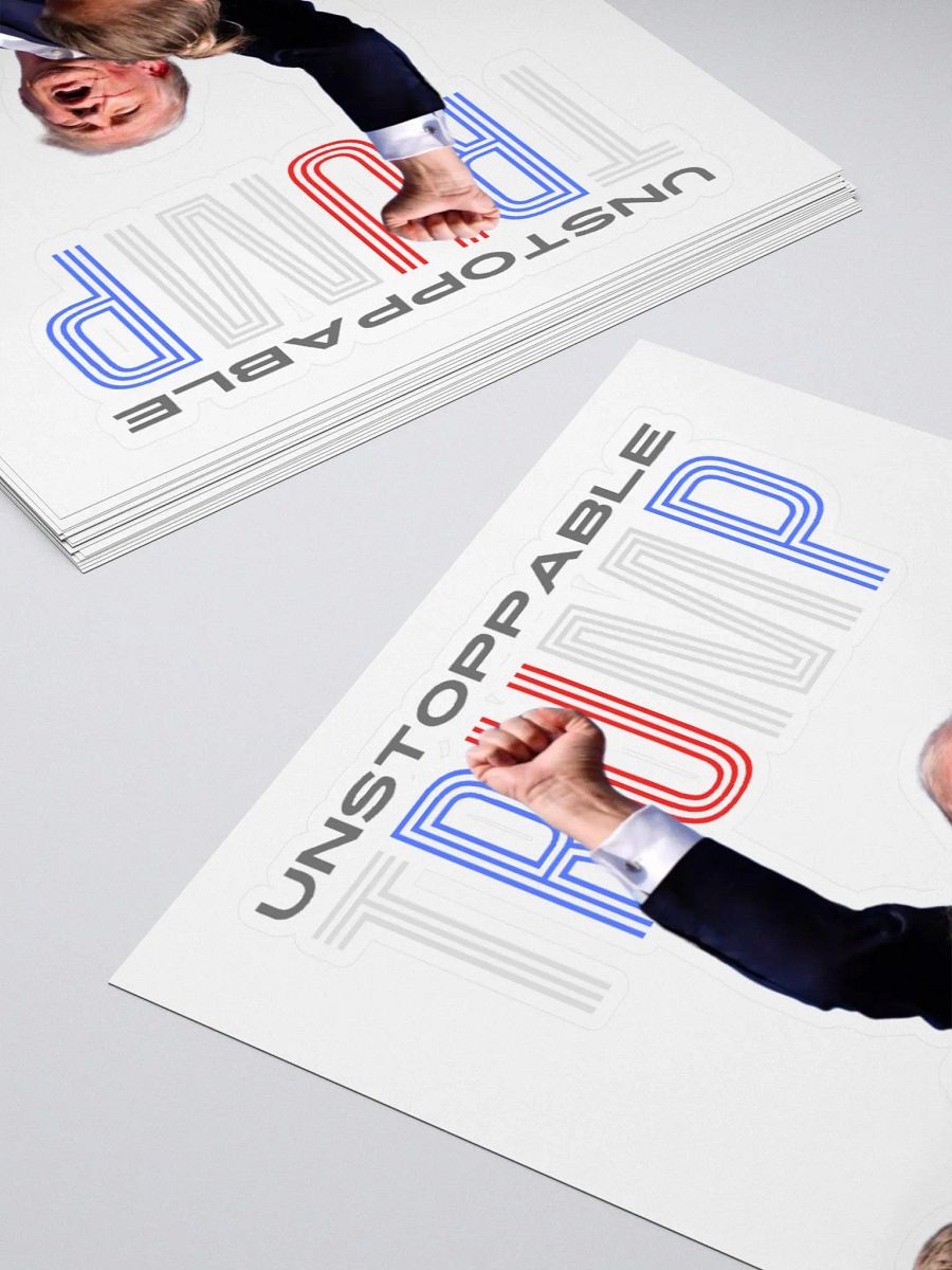 Unstoppable Trump: Fist Pumping Freedom Stickers product image (4)