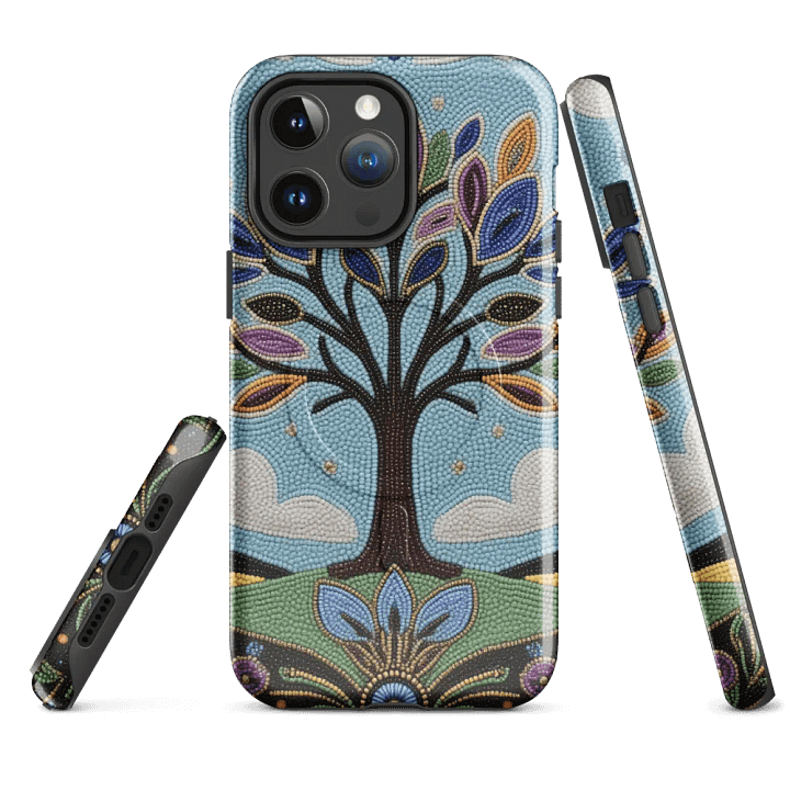 Colorful Tree faux-beaded MagSafe® iPhone® Tough Case product image (4)