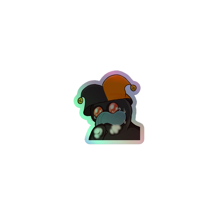 Coughing Plague Jester Holographic Sticker Set product image (2)