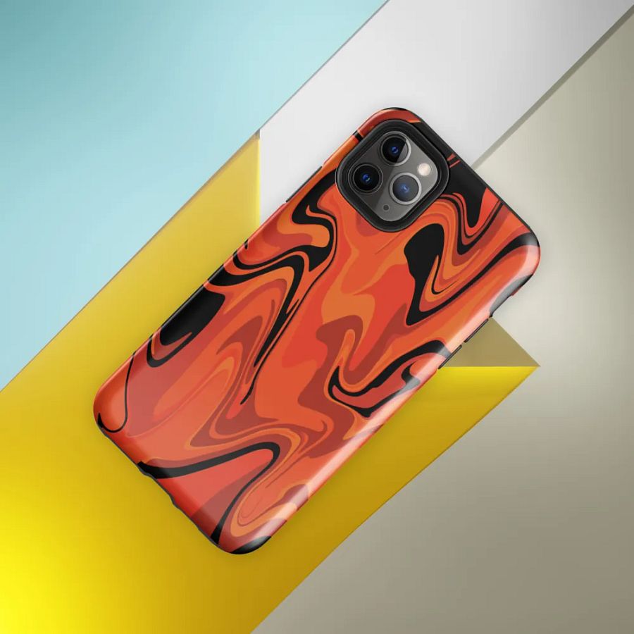 Orange Swirl Tough Case for iPhone® product image (8)