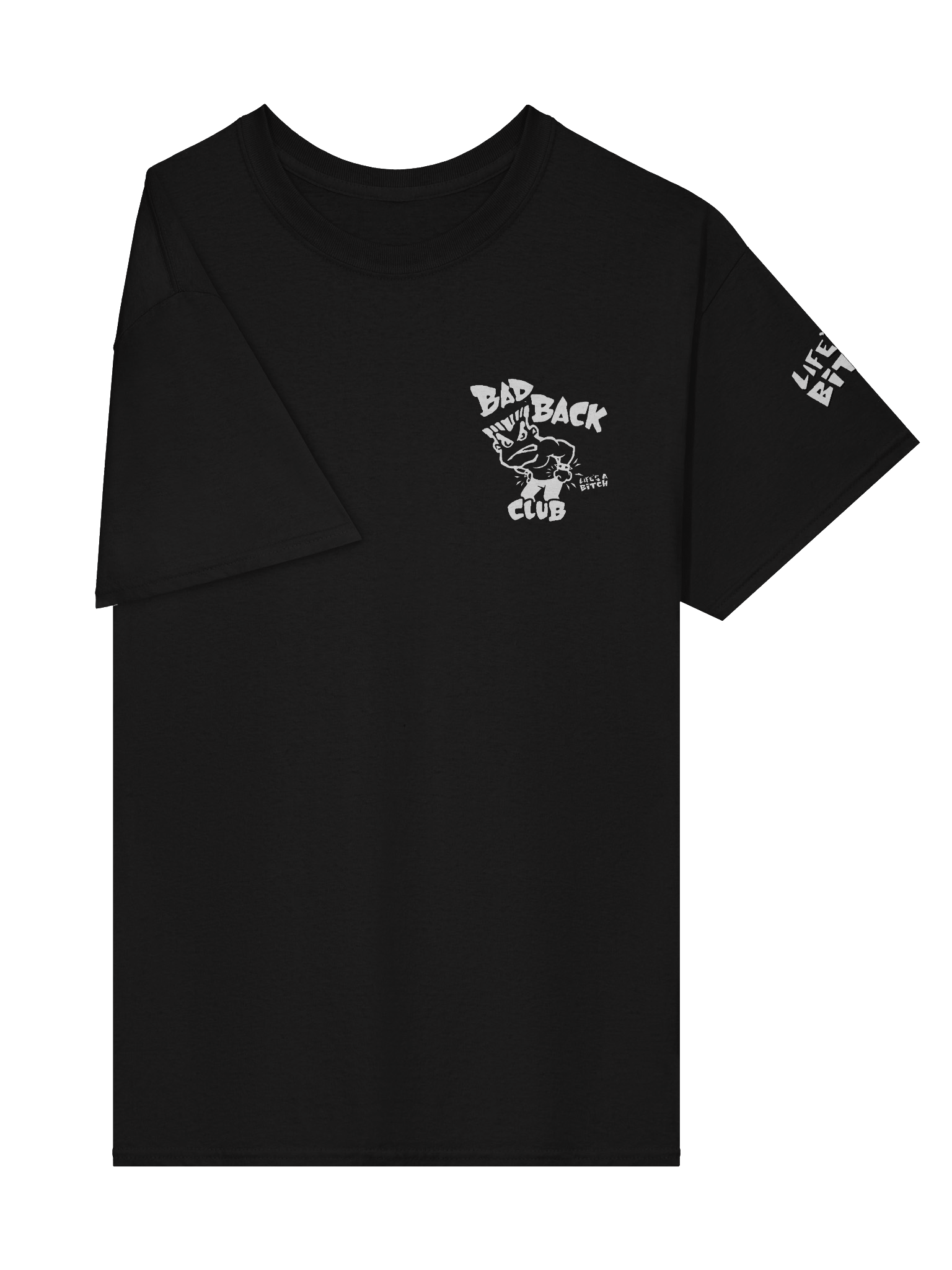 Bad Back Club Small Logo - Black T Shirt product image (4)