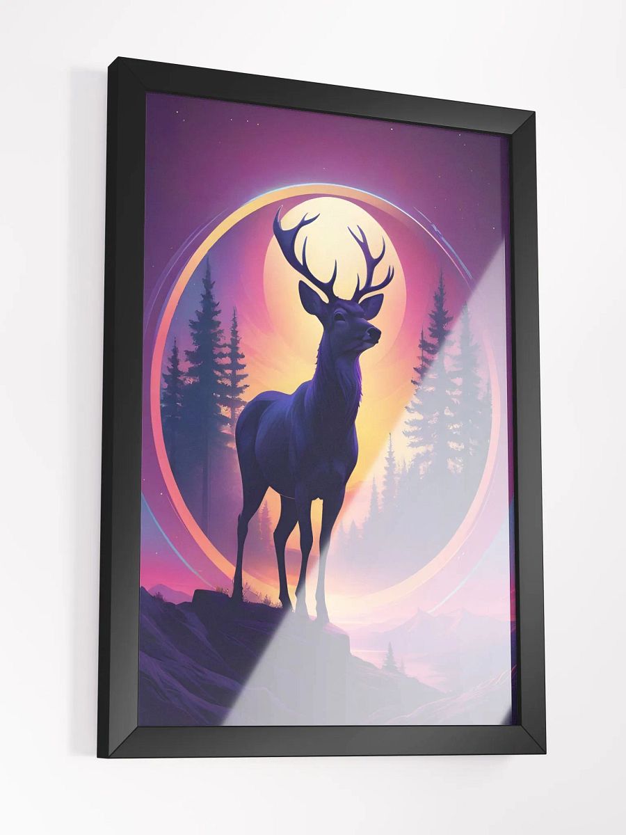 Deer Sunset Framed Poster product image (4)