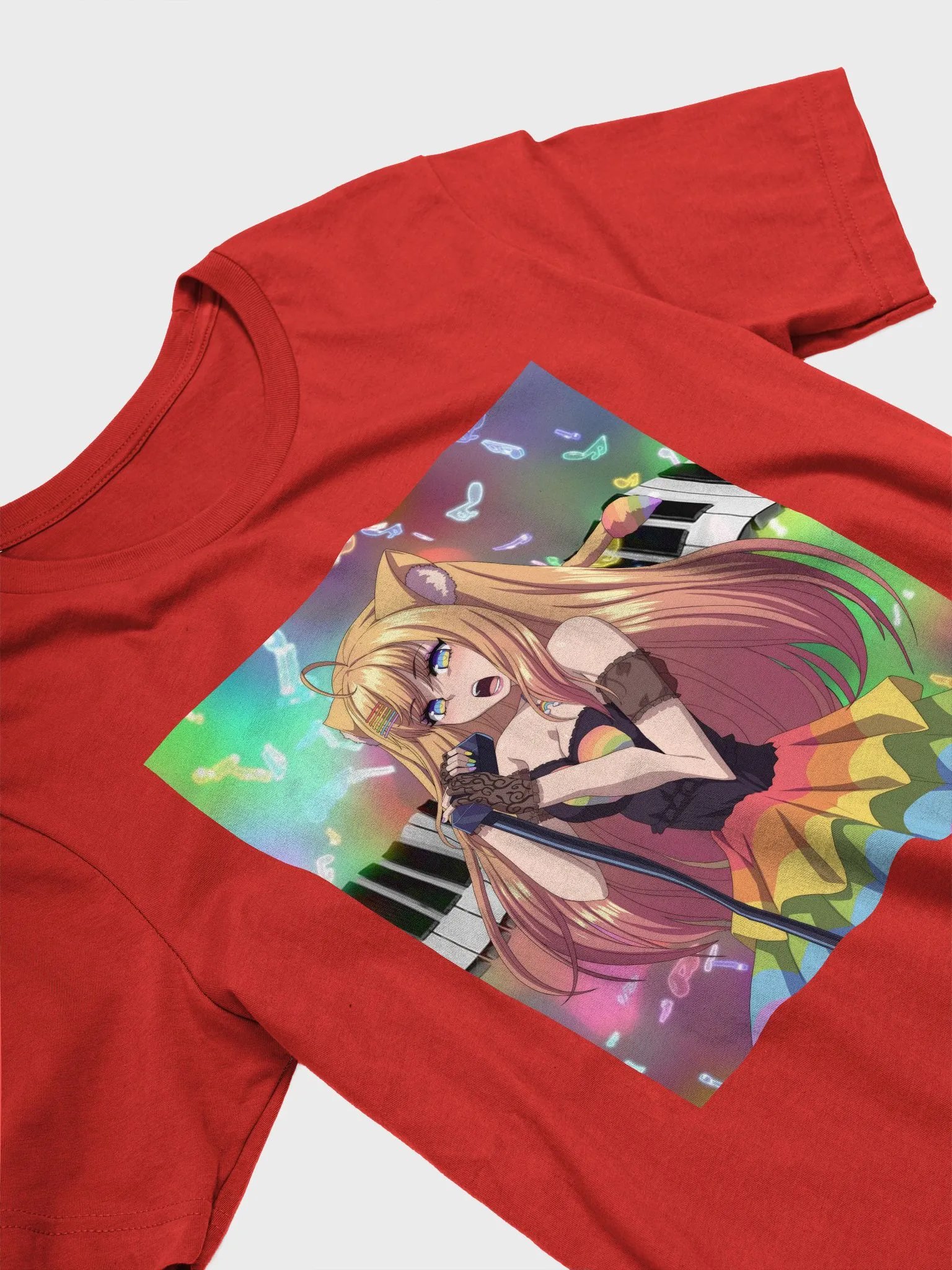 🌈Rhea Rainbow LIVE Red Supersoft T-Shirt! product image (3)