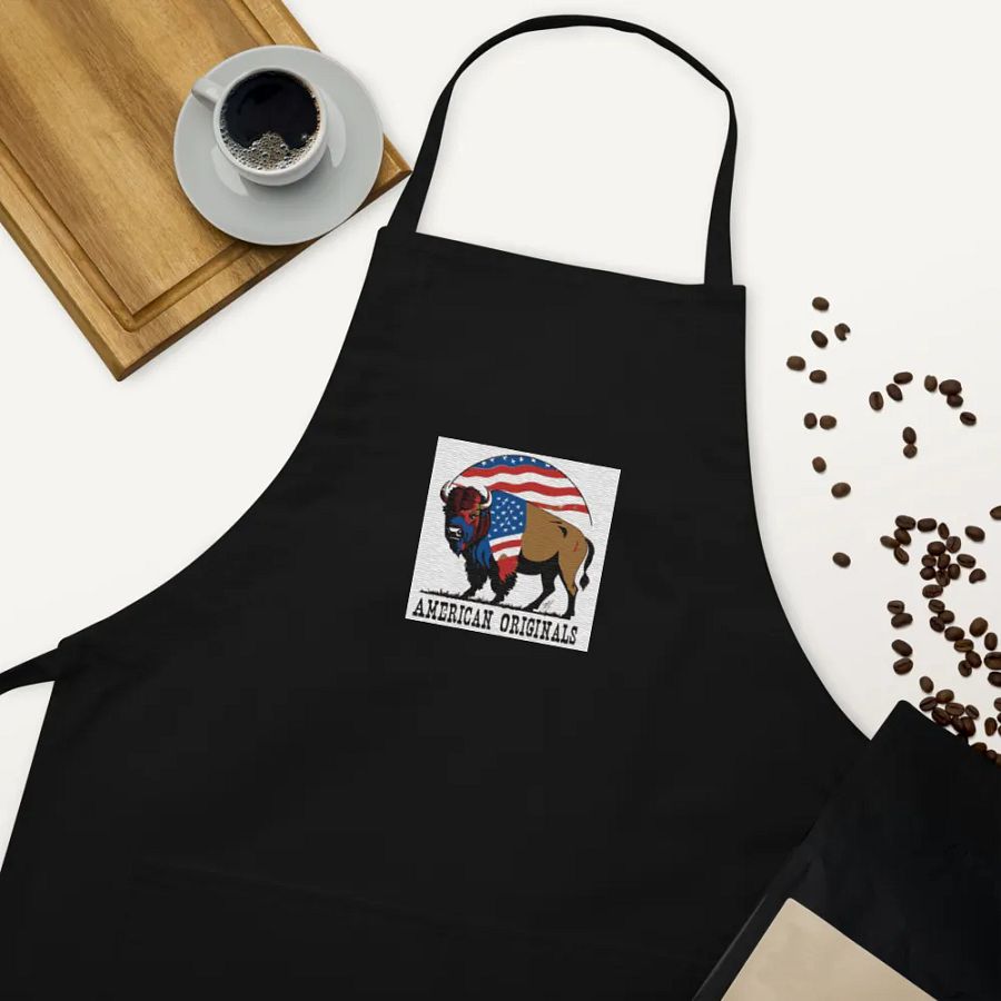 American Original Bison Embroidered Cooks Apron product image (5)