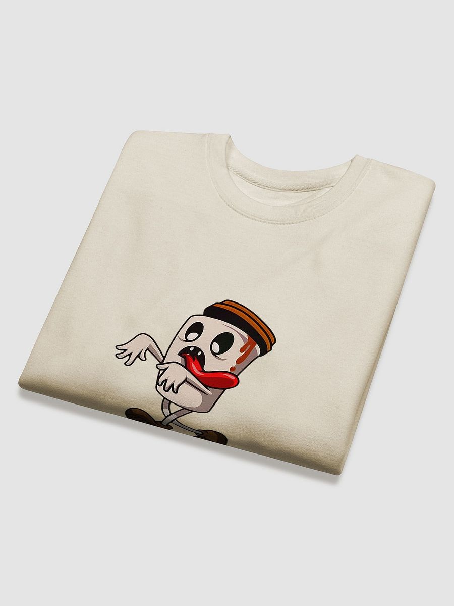 Surprised Coffee Cup Cartoon Premium Sweatshirt product image (4)