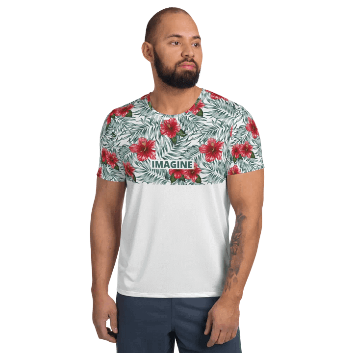 Hibiscus Leaf Design | Men´s Athletic T-Shirt product image (1)