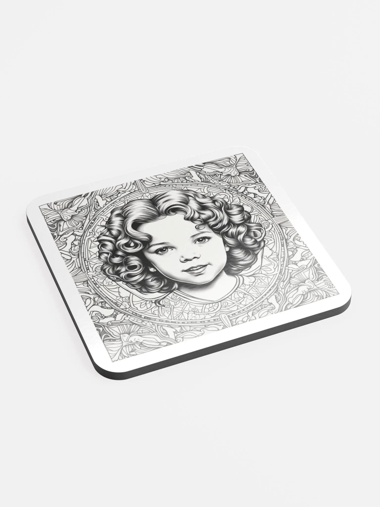 Curly Circles Cork Coaster product image (2)