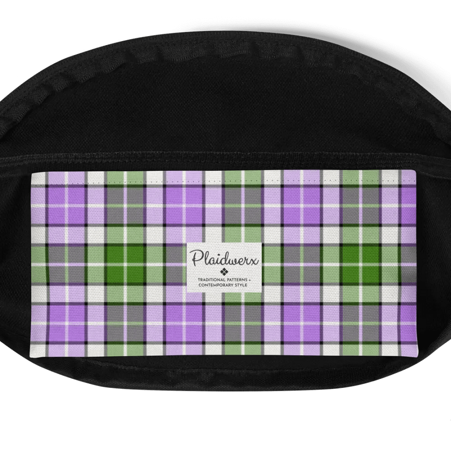Lavender and Green Plaid Fanny Pack product image (6)