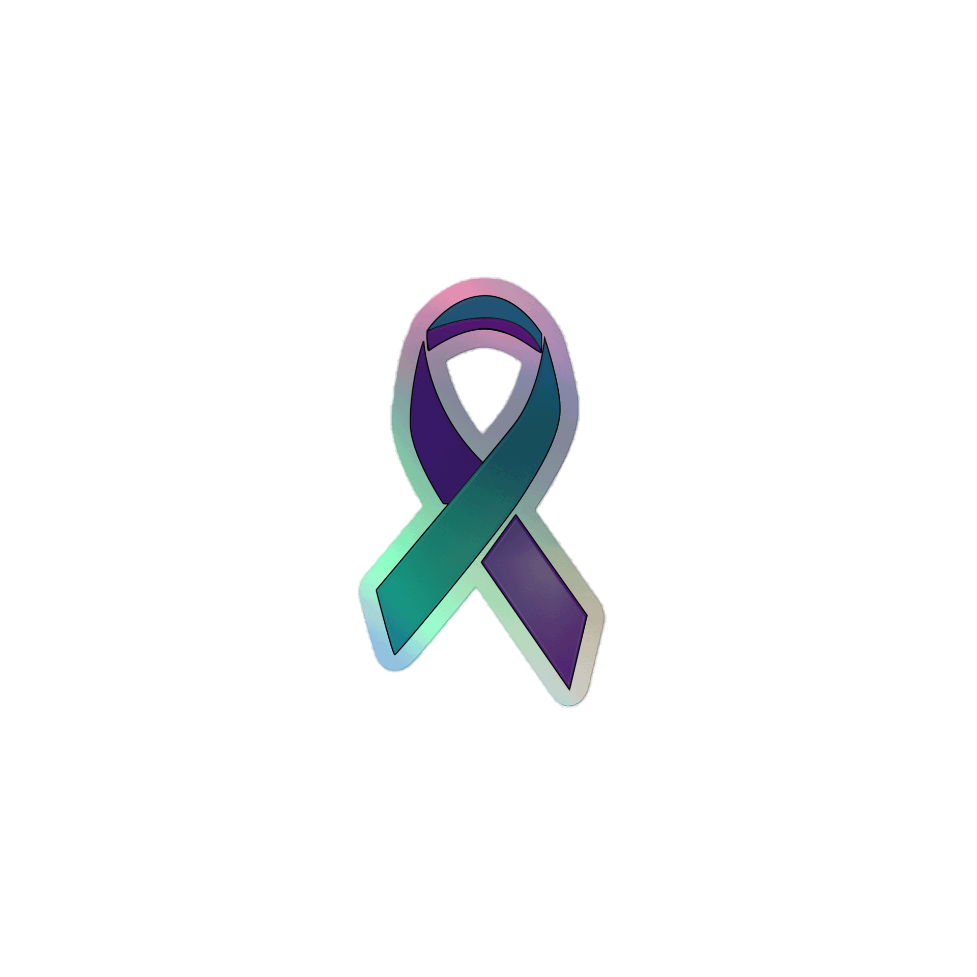 Awareness Ribbon Holographic Sticker product image (1)