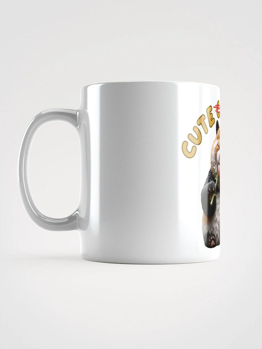 'Cute Not Cat But Panda' White Glossy Mug🐱🐼😄 product image (4)