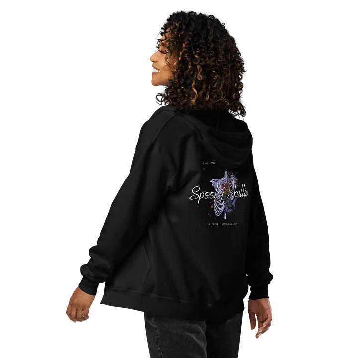 Spooky Skullie Podcast Zipper Hoodie product image (1)