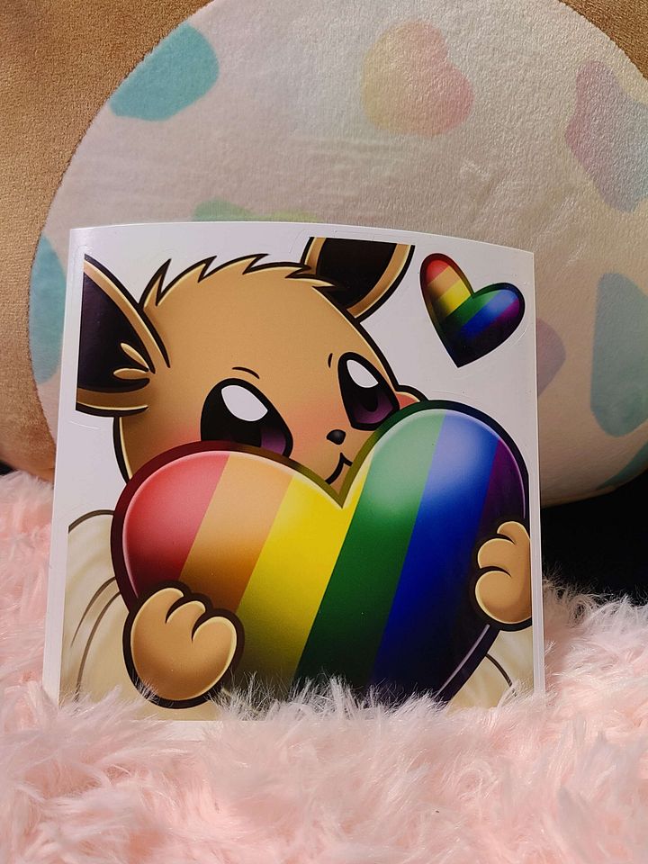 pride eevee emote sticker product image (2)