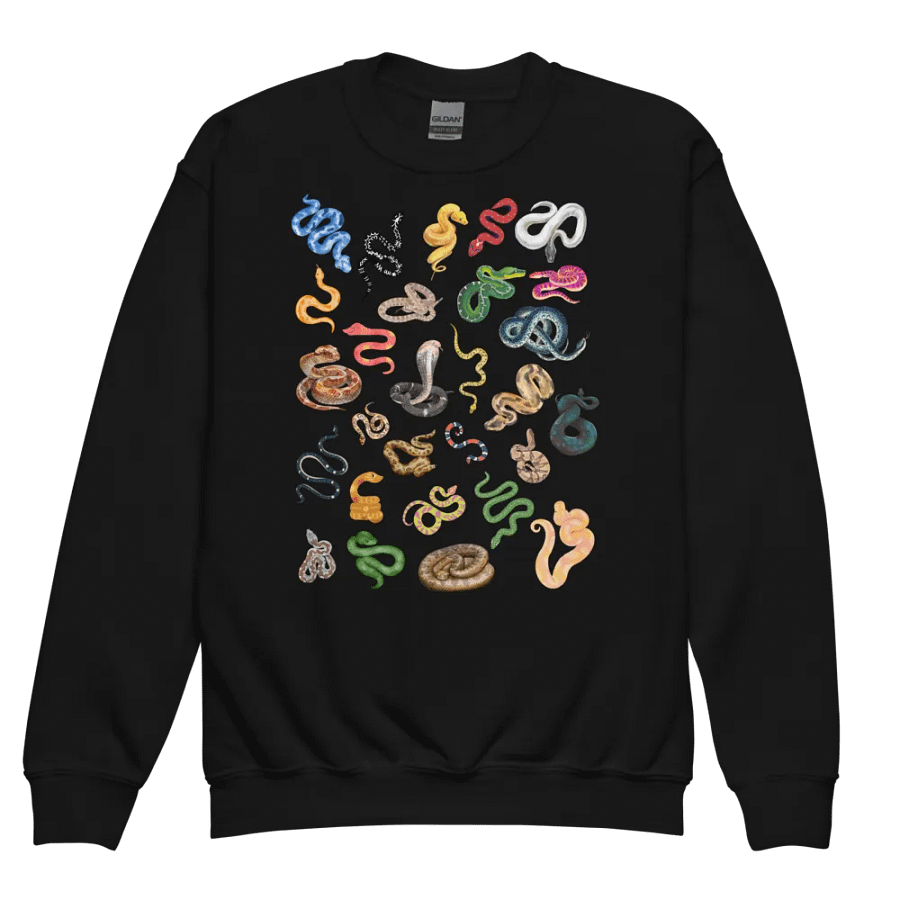 Snake Collage Youth Crewneck Sweatshirt product image (1)
