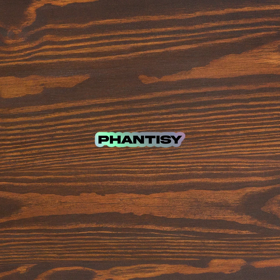 Phantisy Black Font Holo Sticker product image (5)