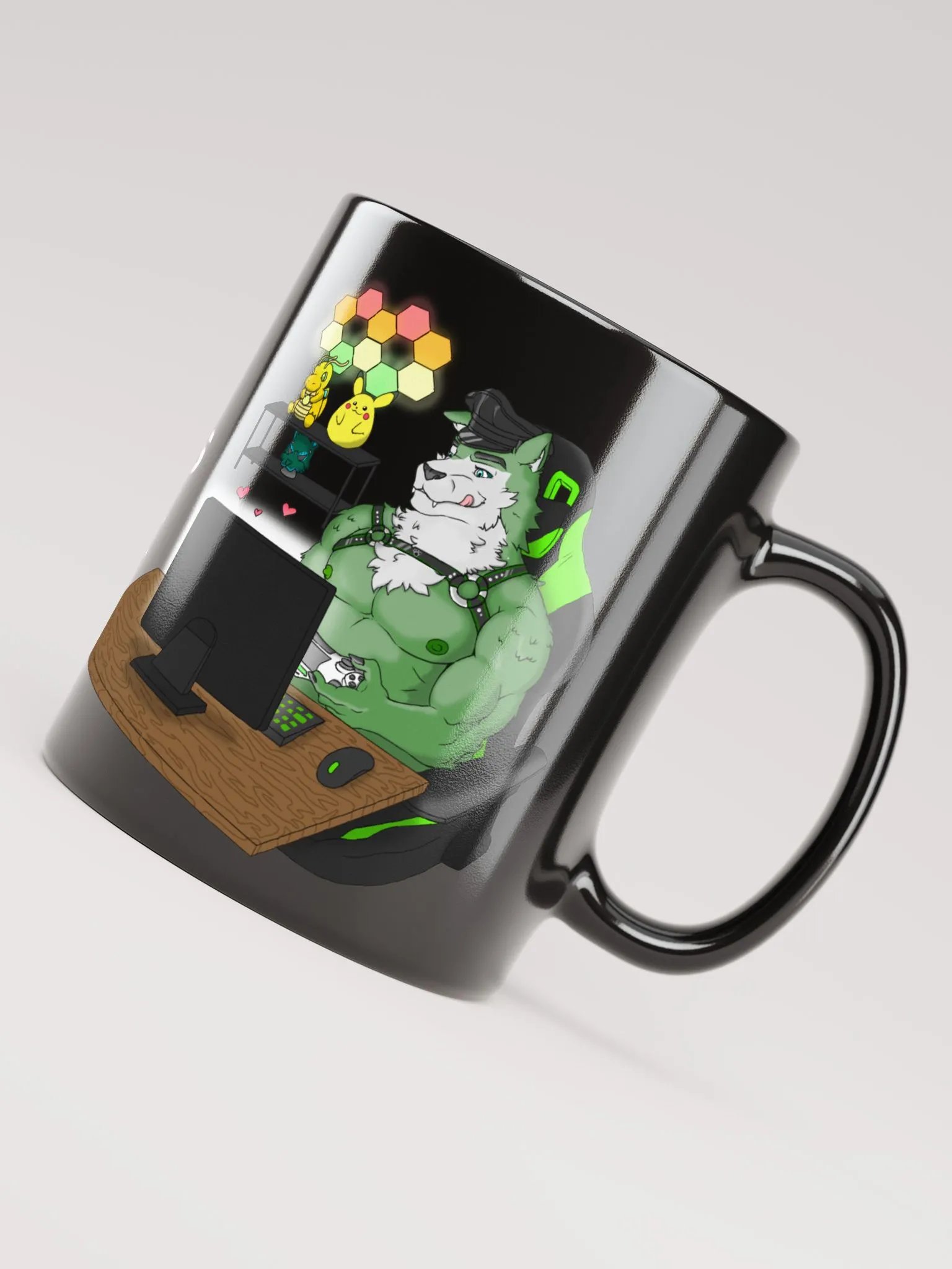 Creamy Morning Treat 11oz Black Mug product image (4)